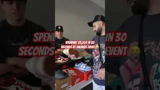 Spending $5,000 in 30 Seconds at Sneaker Convention 🤣 #sneakers #cashout
