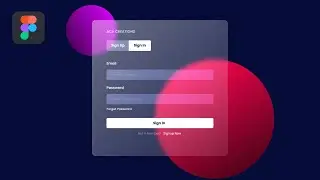 Figma Glassmorphism effect signin Design - UI Design | ACV Creation
