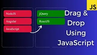 Drag & Drop using JavaScript, HTML, and CSS 😎  | Drag drop HTML JavaScript