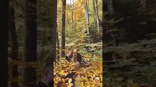 🍁 Efect intre frunze #mireasa #nunta #fotografnunta