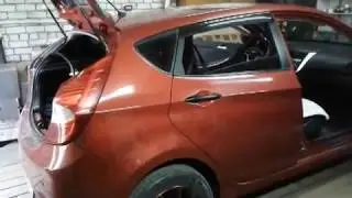 Hyundai Solaris Hatchback disassemble the ceiling plating