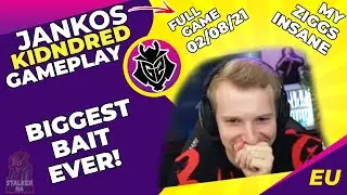 G2 Jankos Talks - It Was Biggest Bait Ever! | My Ziggs Midlane Is INSANE! | Kindred Jungle| 02/08/21