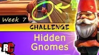 Fortnite WEEK 7 Challenge   How to find Hidden Gnome Location Finding Gnomes in Named Locations
