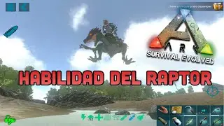 ARK MOBILE COMO hacer La HABILIDAD del RAPTOR! SALTAR Y COGER! 💨