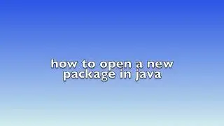 how to open a package in java using eclipse
