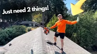 how to clean a roof the quick and easy way