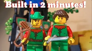 LEGO Forest Hideout - stop motion speed build and review