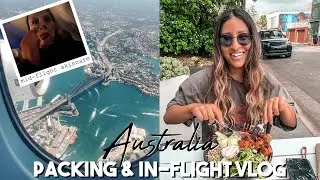 PACK WITH ME FOR AUSTRALIA || Preparing for Sydney Summer & Mid-Flight Skincare Faves