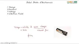 Solid State Electronics |S1E3| Prerequisites | Voltage