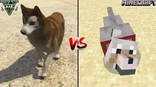 GTA 5 DOG vs MINECRAFT DOG - WHICH IS BEST?