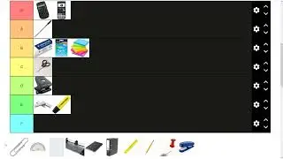 My Stationery Tier List