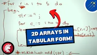 How to Output A Two-Dimensional Array in Tabular Form! | Beginner's Guide To Coding