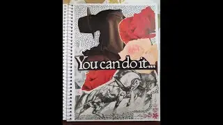 1st Complete Glue Book - Flip Through - 1 Year Of Analog Collage Art