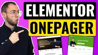 WordPress OnePager erstellen mit Elementor (2024): Einfachstes Schritt für Schritt Tutorial |Deutsch
