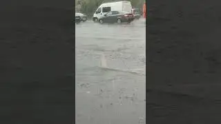 Сильный дождь в городе Иваново