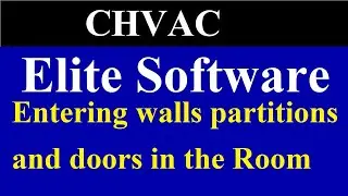 Entering walls partition and door heat load | Elite Software | Chvac Load Calculations