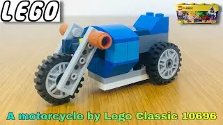 Lego Classic 10696 assembling to a motorcycle 
