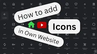 How to add Icon in own Website | Google Icon | Advanced CSS