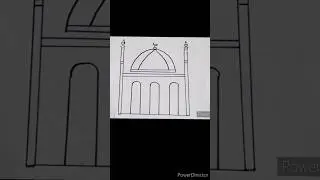 A mosque drawing #stepbystep #trending #drawing #pencilart