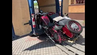 Войдет ли мотоцикл с коляской в фургон? Перевозим КМЗ М-72Н
