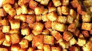 Наивкуснейшие сухарики  Проще не бывает Два способа