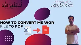 How to Convert Word to PDF/Convert MS word file to PDF FORMAT