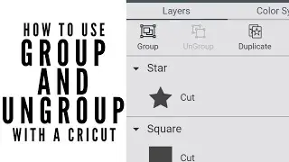 Group and Ungroup in Cricut Design Space
