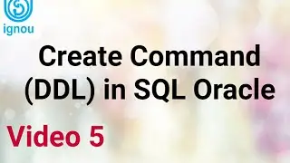 Create Command (DDL) in SQL Oracle