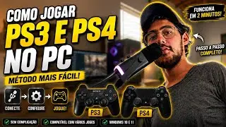 COMO JOGAR COM CONTROLE DE PS3 E PS4 NO PC (MÉTODO MAIS FÁCIL 2026)