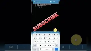 printing multiplication table(पहाड़ा) 2 to 10 python code| in android |