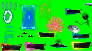 37 green screen effect and logo  aliens planet  mix green screen logo new all effects non copyright