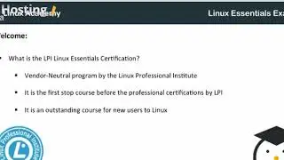 The Linux Essentials Exam Certification