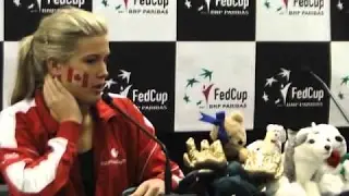 Genie Bouchard Fed Cup press conference