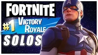 CAPTAIN AMERICA VICTORY ROYALE! SOLOS CHAPTER 4 SEASON 1! - Fortnite
