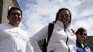 Arleen González en el Canal de la Mancha en busca de la tercer corona