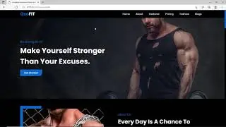 Responsive fitness/gym website using HTML CSS & JavaScript | Free to download