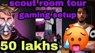 50 lakhs scout gaming setup 🥵 |scout room tour| scout gaming pc setup | scout gaming |