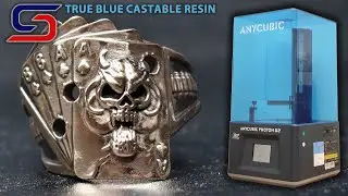 Siraya Tech True Blue castable resin on the Anycubic Photon D2 DLP 3D printer - by VOGMAN