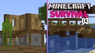 Ev, Tarla ve KÖPRÜ!! 😇 Ekiple Minecraft SURVİVAL 3.BÖLÜM