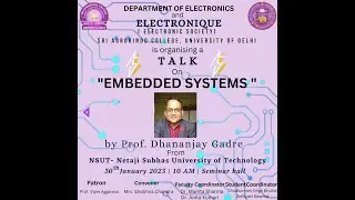 Department of Electronics organized A talk on Embedded Systems