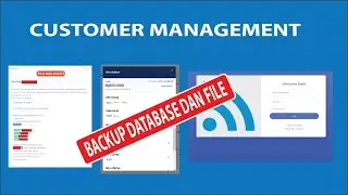 Backup Database dan File Customer Management