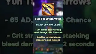 THIS NEW ADC ITEM IS BROKEN! 🤯🏹 #shorts #leagueoflegends #twitch