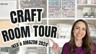 Craft Room Tour with IKEA & Amazon Organization Ideas 