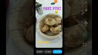 STREAK IDEAS USING FOOD : PANI PURI (o⌒．⌒o)