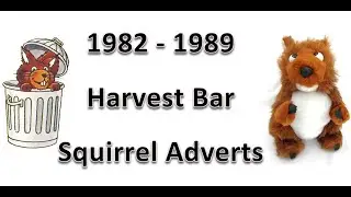 1982  -1989 Quaker Harvest Crunch Bar Squirrels Adverts
