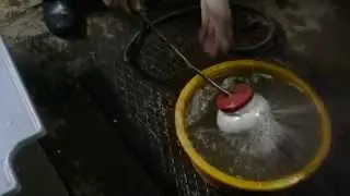 Очистка   дженторских мисочек  от воска