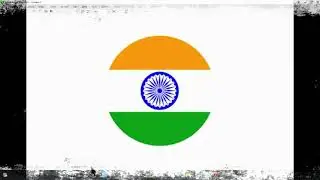 How to make Indian Flag design in CorelDraw 