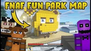 FNAF Fun Park Map in Minecraft! (MNAF Fun Park) Map Showcase