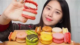 ASMR Macaron eating sound[suna asmr]mukbang,eatingshow