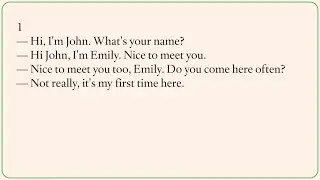 100 English conversations on meeting a girl